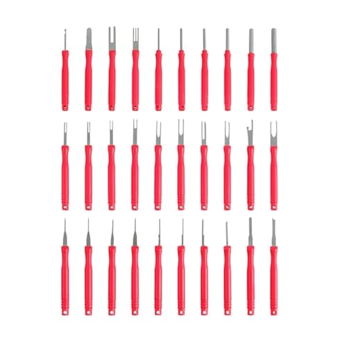 Werkzeugsatz for Entfernen von Klemmen, Klemmenauswerfer for Autos, Stiftauszieher-Werkzeug for Lösen elektrischer Kabelverbinder(30pcs) von QXYSLHKC