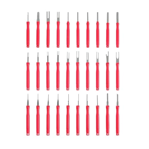 Werkzeugsatz for Entfernen von Klemmen, Klemmenauswerfer for Autos, Stiftauszieher-Werkzeug for Lösen elektrischer Kabelverbinder(30pcs) von QXYSLHKC