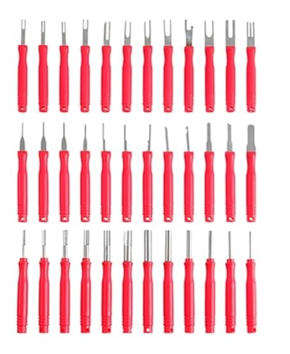 Werkzeugsatz for Entfernen von Klemmen, Klemmenauswerfer for Autos, Stiftauszieher-Werkzeug for Lösen elektrischer Kabelverbinder(36pcs) von QXYSLHKC