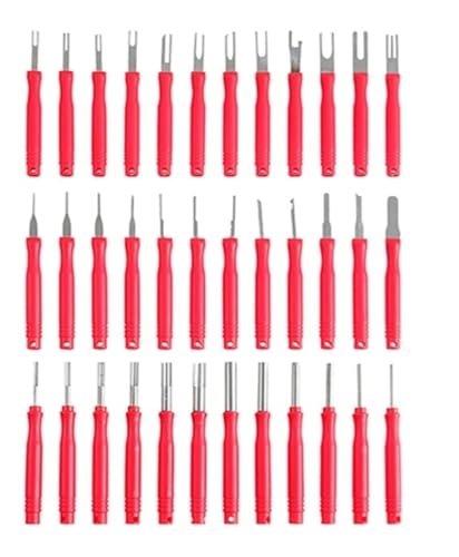 Werkzeugsatz for Entfernen von Klemmen, Klemmenauswerfer for Autos, Stiftauszieher-Werkzeug for Lösen elektrischer Kabelverbinder(36pcs) von QXYSLHKC