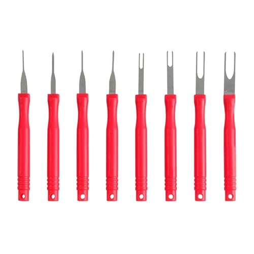Werkzeugsatz for Entfernen von Klemmen, Klemmenauswerfer for Autos, Stiftauszieher-Werkzeug for Lösen elektrischer Kabelverbinder(8pcs) von QXYSLHKC
