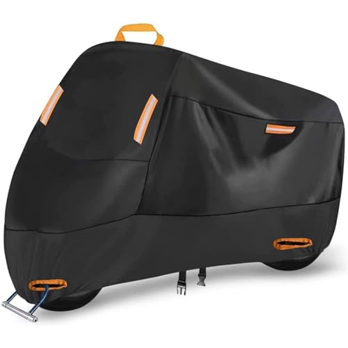 QYCJKL Motorrad Abdeckplane für Triumph Rocket 3 R 2020 2021 2022 2023 2024, Motorradabdeckung Outdoor Wasserdicht Motorradgarage Plane Winterfest UV-Schutz Staubschutz Motorrad Schutzhülle von QYCJKL