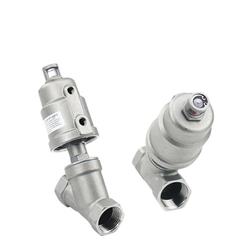 1/2 "3/4" 1 "BSPT Weibliche Normal Geschlossen 304 Edelstahl Pneumatische Luft Winkel Ventil DN15 Dampf Gas Öl wasser(1",STAINLESS HEAD_DOUBLE ACTING) von QYCWHXVDF