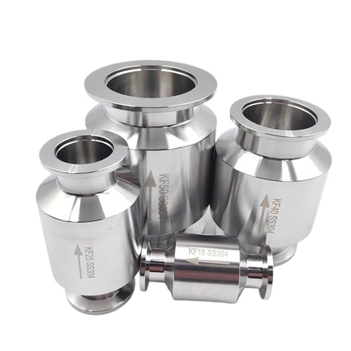 1 Stück Tri-Clamp Sanitär-Vakuum-Inline-Einweg-Rückschlagventil aus Edelstahl 304, KF16 KF25 KF40 KF50 Geeignet for Vakuumleitungen(KF25) von QYCWHXVDF