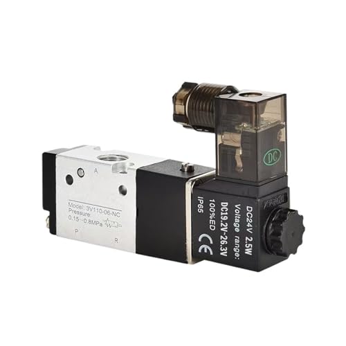 1 stück 3V110-06 1/8 "Magnetventil 3/2 Weg Pneumatische Luft Regelventil Elektrische Gas Magnetventil Aluminium Körper DC12V 24V(3V110-06 LED,DC12V) von QYCWHXVDF