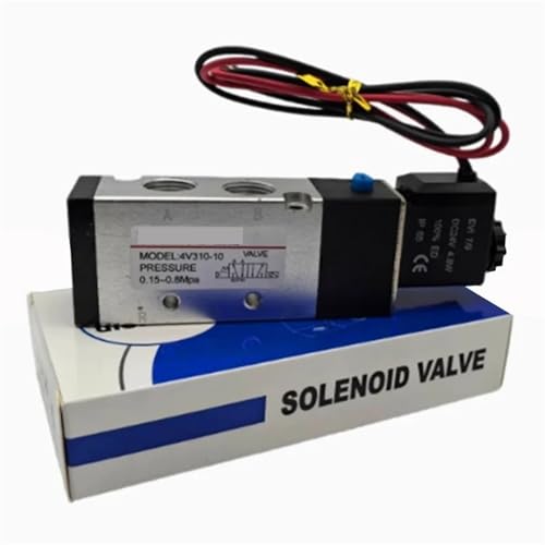 1 stück 4V310-10 zwei positionen fünf weg wasserdicht AC220V high-power steckdose mit licht DC24V pneumatische magnetventil(Out Line lamp DC24V) von QYCWHXVDF