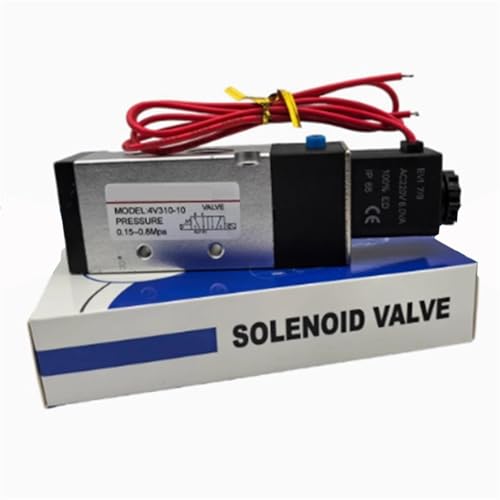 1 stück 4V310-10 zwei positionen fünf weg wasserdicht AC220V high-power steckdose mit licht DC24V pneumatische magnetventil(Waterproof AC220V) von QYCWHXVDF