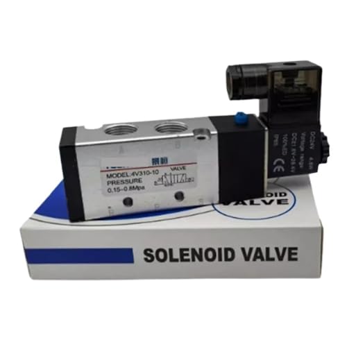 1 stück 4V310-10 zwei positionen fünf weg wasserdicht AC220V high-power steckdose mit licht DC24V pneumatische magnetventil(Waterproof DC12V) von QYCWHXVDF