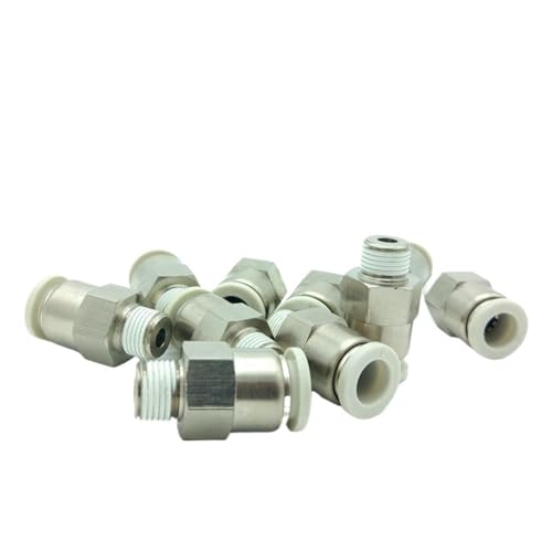10 Teile/los PCVC 1/8 1/4 3/8 1/2 Rückschlagventil Pneumatische Luft Einweg Nicht Ventile Messing Gewinde Push In Fitting(PCVC10-04 10mm R1-2) von QYCWHXVDF