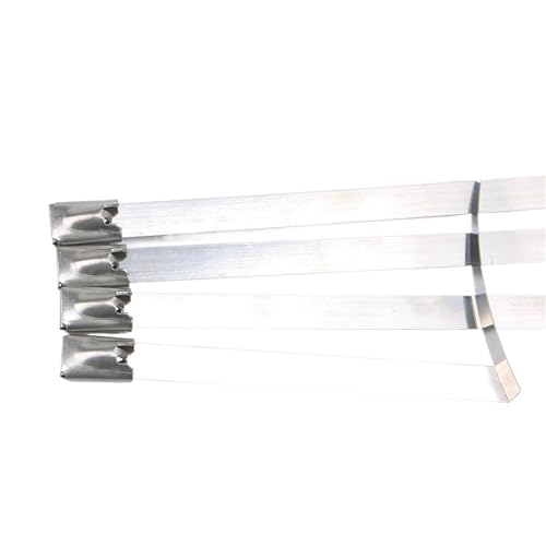 100 stücke 4,6x600mm 4,6 * 600mm 4,6mm x 600mm Rastend Selbstsichernde Edelstahl Zip Kabelbinder Schloss Tie Wrap kabelbinder(SS304) von QYCWHXVDF