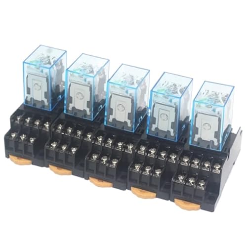 5 stücke MY4NJ Spule AC12V AC24V DC12V DC24V 36V AC110V AC220V HH54P 5A Miniatur Elektromagnetische Allgemeine Zweck Relais Mit basis(DC12V) von QYCWHXVDF