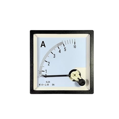 6L2B AC-Amperemeter-Zeiger AC50/5a 10A 30A Weißes Instrument mit Überlastzeiger cp80(AC 100A) von QYCWHXVDF
