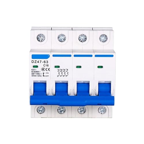 DZ47-63 10A 16A 20A 25A 32A 40A 50A 63A 4P 400V Mini-Leistungsschalter MCB Haushaltssicherheitsschalter Leistungsschalter(40A) von QYCWHXVDF