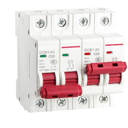 Manueller Transferschalter mit doppelter Leistung 1P + 1P 2P + 2P 3P + 3P Leistungsschalter mit doppelter Leistung und Verriegelungsmechanismus 32A 63A 220V-400V Din-Schienen-MCB(3P,32A) von QYCWHXVDF