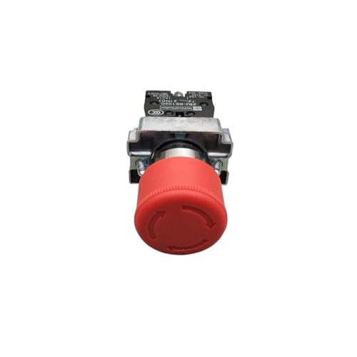 QYCWHXVDF XB2-BS142 XB2-BS442 XB2-BS542 1NC Schlüssel Notfall Stop Dreh Push Button Schalter 2 Position Verriegelung 22mm Taste(NC Contact) von QYCWHXVDF
