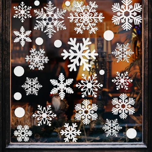 QYDMIN 154 Fensterbilder Weihnachten Schneeflocken Fensterbilder Wiederverwendbar Selbstklebend Statisch PVC Aufkleber Aufkleber Schneeflocke Fensterbild Weihnachtsbilder Fenster Glas Weihnachtsdeko QYDMIN 154 Fensterbilder Weihnachten Schneeflocken Fensterbilder Wiederverwendbar Selbstklebend Statisch PVC Aufkleber Aufkleber Schneeflocke Fensterbild Weihnachtsbilder Fenster Glas Weihnachtsdeko von QYDMIN
