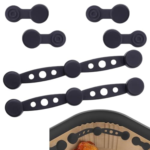 2PCS Luftbraten-Magnet-Silikonschnallen Silikon, Luftfritteusen Backpapier Befestigungsschnalle, für Backpapiereinlagen Verhindert das Verbrennen von Papier Küchenzubehör 2PCS Luftbraten-Magnet-Silikonschnallen Silikon, Luftfritteusen Backpapier Befestigungsschnalle, für Backpapiereinlagen Verhindert das Verbrennen von Papier Küchenzubehör von QYEHF