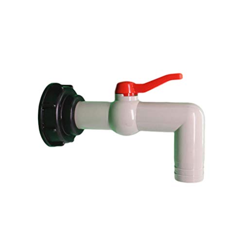 QYEW Auslaufhahn IBC Tank Adapter Hochwertiges Kugelauslaufhahn Schlauchanschluss Adapter, IBC Container Zubehör Für IBC-Regenwassertank (DN40 / 50) von QYEW