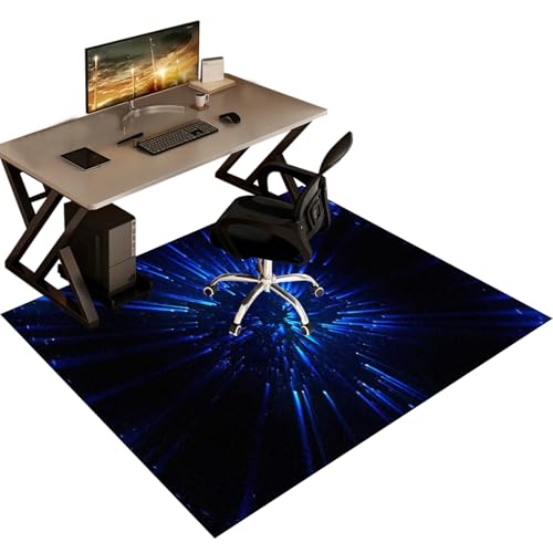 Gaming Stuhl Unterlage Bodenschutzmatte Bürostuhl Teppich Kratzfest für Parkett und Hartböden, rutschfest Bodenmatte für Rollstühle, Bürostuhl Unterlage für Stühle Hohe Dichte Anti-Silp 180 x 200 cm von QYJBOUU