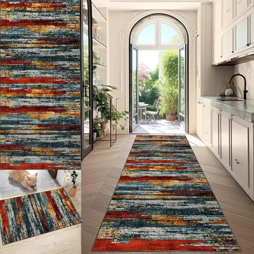Küchenmatte Wohnzimmerteppich 40 x 250 cm Fußmatte Lang, Flur Teppich - rutschfest, Waschbar Küchenteppich,Waschbarer Teppich für Schlafzimmer, Teppichläufer Flurteppich Küchenläufer, Eingangsmatte Küchenmatte Wohnzimmerteppich 40 x 250 cm Fußmatte Lang, Flur Teppich - rutschfest, Waschbar Küchenteppich,Waschbarer Teppich für Schlafzimmer, Teppichläufer Flurteppich Küchenläufer, Eingangsmatte von QYJBOUU