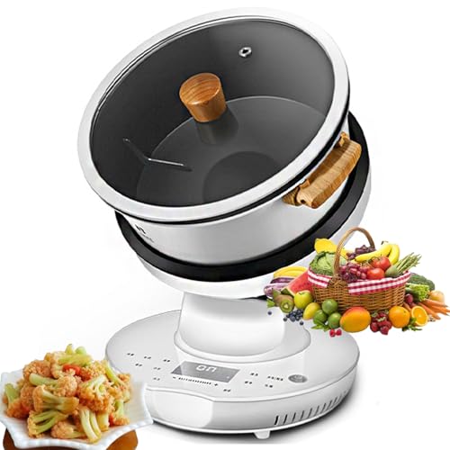 2000 W Intelligente Automatische Kochmaschine, Drei Geschwindigkeiten Einstellbar, 360° Drehbar Und 3d-Rundumheizung, 8 L Multifunktionale Rührpfanne, 7 Wichtige Kochmodi, Smart Start Mit Einem Klick von QYLTTDM