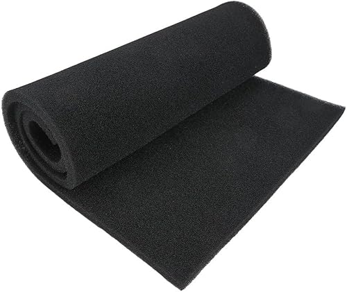 Dunstfilter Zuschneidbar Kohlefilter, Aktivkohlefilter Für Klimaanlage, 100X40cm Zuschneidbar Geruchsfilter Luftreiniger Zubehör für Luftreiniger, Schwarz von QYMDRION