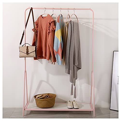 QYMYOZ Kleiderständer, Stehende Kleiderstange Mit Ablagegitter, 150 cm Hoher Moderner Kleiderständer, Kleiderständer, Hält Bis Zu 50 Kg,Rosa 80cm QYMYOZ Kleiderständer, Stehende Kleiderstange Mit Ablagegitter, 150 cm Hoher Moderner Kleiderständer, Kleiderständer, Hält Bis Zu 50 Kg,Rosa 80cm von QYMYOZ