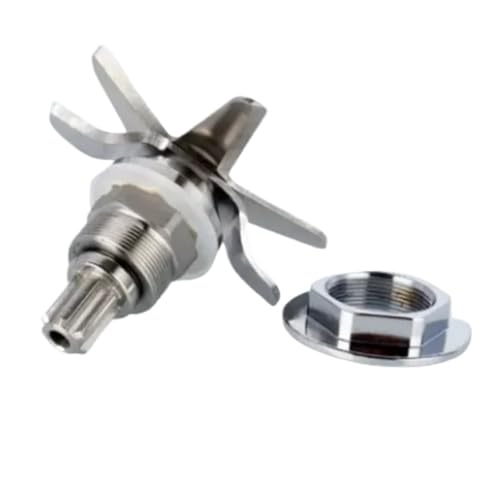 Mixmesser + Mutter Kompatibel for SJ-C253 SJ-9508 SJ-C152 SJ-9506 SJ-S252 SJ-9662 J-9668 SJ-9690E SJ-9695E SJ-9699E S30A Mixerteil von QYNZFAWO