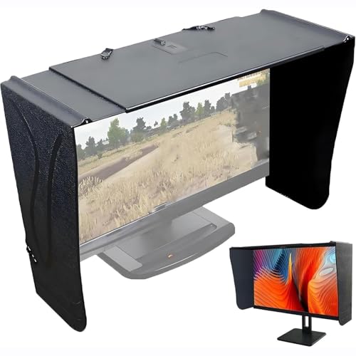 27-Zoll-Ddisplay-Monitor-Sonnenschutz,Computer-Monitor-Haube,Sichtschutzabdeckung for Desktop-Computer,Streulichtschutz,Anti-Peeping-Visier,geeignet for Monitor-Außenrahmen mit einer Breite 41–66cm 27-Zoll-Ddisplay-Monitor-Sonnenschutz,Computer-Monitor-Haube,Sichtschutzabdeckung for Desktop-Computer,Streulichtschutz,Anti-Peeping-Visier,geeignet for Monitor-Außenrahmen mit einer Breite 41–66cm von QYOEGSQ