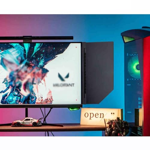 Desktop-Computer-Monitorhaube, Computer-Display-Schattierungs-Seitenwand, faltbare, blendfreie Video-Monitor-Haube, Sonnenschutz-Sonnenschutz, unterstützt 180°-Einstellwinkel, for 24-27-Zoll-Laptops(R von QYOEGSQ