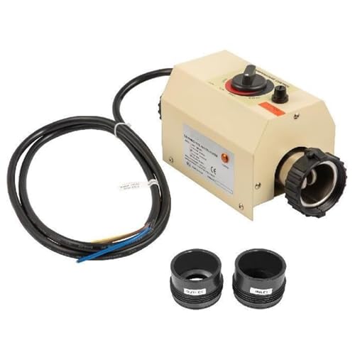 QYOEGSQ Planschbeckenheizung, 2 kW Mini-Elektro-Warmwasserbereiter, tragbarer Thermostat-Schwimmbadheizer, elektrischer Warmwasserbereiter-Thermostat, for Massage-Whirlpool von QYOEGSQ