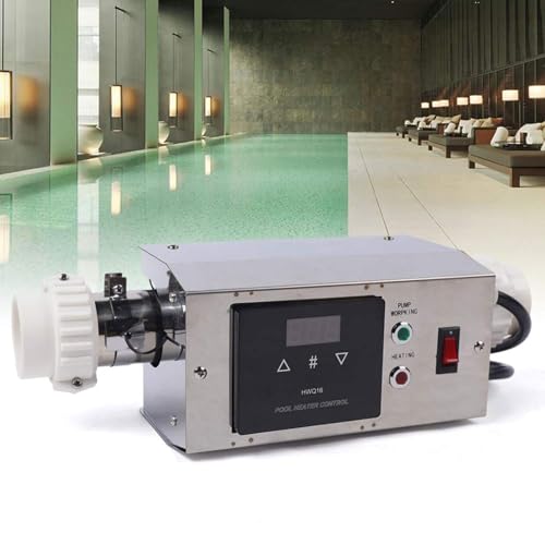 QYOEGSQ Schwimmbadheizung, 3 kW Thermostat-Wärmetauscher, elektrische Poolbadewannenheizung, Badewärmepumpe, tragbarer SPA-Badthermostat, for Schwimmbäder QYOEGSQ Schwimmbadheizung, 3 kW Thermostat-Wärmetauscher, elektrische Poolbadewannenheizung, Badewärmepumpe, tragbarer SPA-Badthermostat, for Schwimmbäder von QYOEGSQ