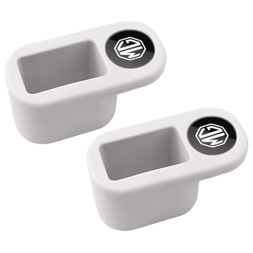 QYPLKJHG 2 Stücke Auto Sicherheitsgurt Schnallenschutz für MG GT 2014-2019, Silikon Autogurtschlösser Befestigungssysteme für Autositze Autositze Einführhilfen,White von QYPLKJHG