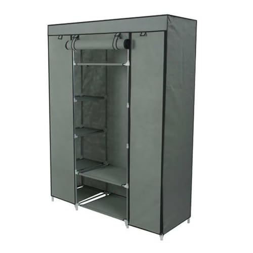 QYRYWX AISHANBAIHUODIAN Passend for 53" tragbaren Kleiderschrank Kleiderschrank Kleidung Mäntel Hosen Rack Lagerung Organizer Regal von QYRYWX