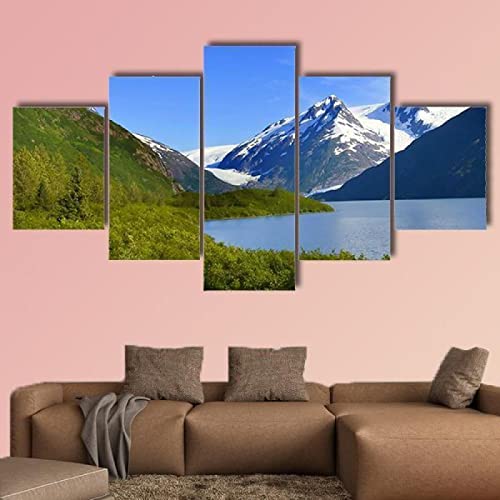 QYYAMDEQ Leinwandbilder Wohnzimmer 5 Pieces Ama Dablam Mountains Kunstdruck auf leinwand Bilder Deko Kunstdrucke 5 Teilig Moderne Wanddeko(Kein Rahmen) von QYYAMDEQ