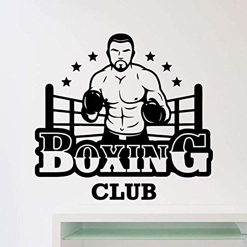 Boxing Club Logo Wandaufkleber Sport Design Wandtattoo Home Room Interior Decorat von QYZNBMJ