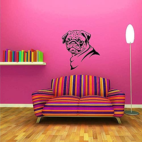 Kunst Wandaufkleber Und Wandbild Mops Hund Mops Tier Serie Wandbild Wohnzimmer Kunst 78X83Cm von QYZNBMJ