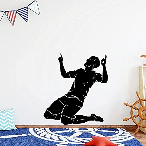 Pvc Wandaufkleber Fußballtapete Geeignet Für Kinderzimmer Kunst 68X74Cm von QYZNBMJ