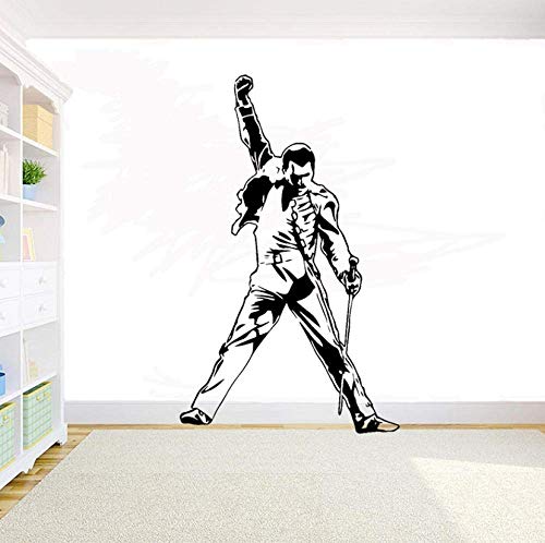 Vintage Freddie Mercury Band Wandtattoo Musik Rock Boy Schlafzimmer Living Ro von QYZNBMJ