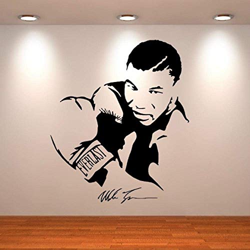 Wohnkultur Tapete Jungen Schlafzimmer Wandbild Eisen Mike Tyson Boxer Vinyl Pvc Wandkunst Aufkleber Aufkleber Stern Wandaufkleber 58X68Cm von QYZNBMJ