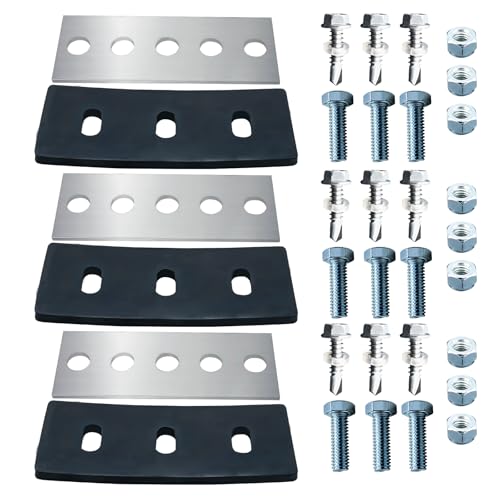 QYandRH (3 Sätze) Universal Edelstahl Impeller Modifikation Gummi Kits 1/4 Zoll 3 Blatt für Schneefräse für Modifikationen 2-stufige Maschine von QYandRH