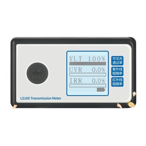 160 Automotive Solar Film Tester 160A Fenster Transmission Meter Messen Sie die VLT UV-Blockierungsrate IR-Unterdrückung(LS160) von QZCX