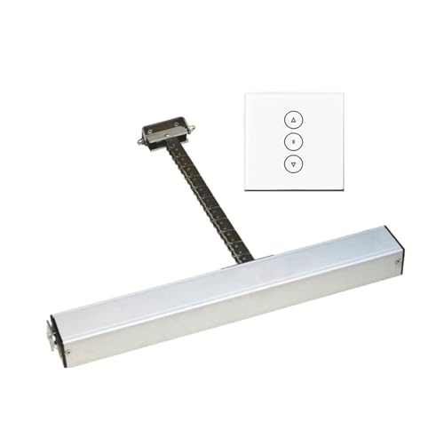 220 V 3 Drähte 400 mm WLAN-Schalter Automatischer Kettenantrieb Elektrischer Fensteröffner Rollladenöffner Motorsystem(White set) von QZCX