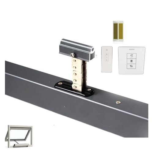 24V Smart Actuator Fensteröffner Elektromotor Schwarz Automatisches Schließen/Öffnen Oberlicht/Gewächshaus Tuya Smartlife(KIT1) von QZCX
