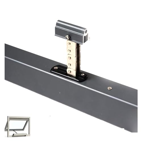 24V Smart Actuator Fensteröffner Elektromotor Schwarz Automatisches Schließen/Öffnen Oberlicht/Gewächshaus Tuya Smartlife(Kit0 200mm) von QZCX