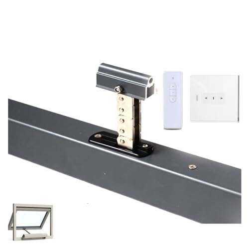 24V Smart Actuator Fensteröffner Elektromotor Schwarz Automatisches Schließen/Öffnen Oberlicht/Gewächshaus Tuya Smartlife(Kit7 200mm) von QZCX