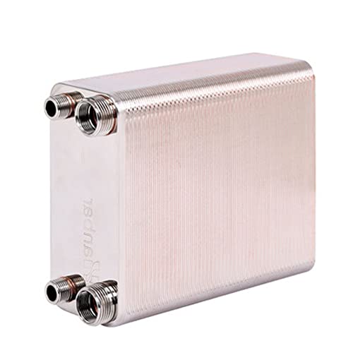 80 Platten aus rostfreiem Stahl Gelöteter Wärmetauscher vom Plattentyp Wassererhitzer(Same Side) von QZCX