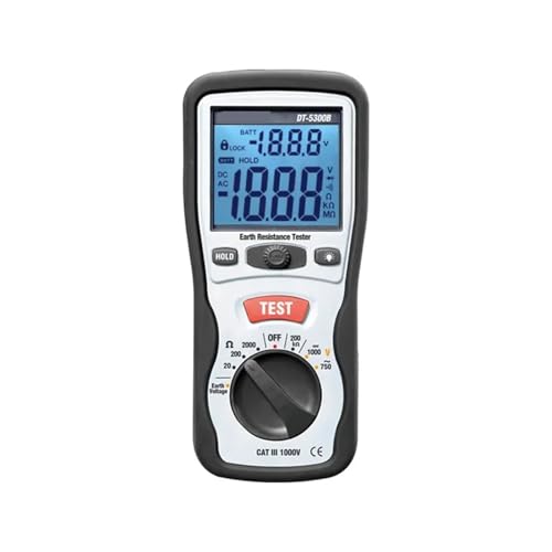DT-5300B Digitaler Isolationswiderstandstester Megohmmeter Erdungswiderstandsmessgerät AC/DC Strom- Und Spannungstester DT-5300B Digitaler Isolationswiderstandstester Megohmmeter Erdungswiderstandsmessgerät AC/DC Strom- Und Spannungstester von QZCX