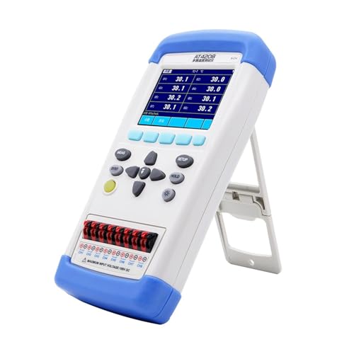 Handheld-Mehrkanal-Thermometer Digitaler Temperaturtester AT4202 von QZCX