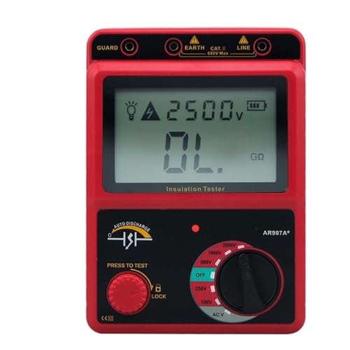 Isolationswiderstandstester Digitales Megohmmeter AC/DC Spannungstester Ohmmeter von QZCX